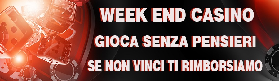 <p>WEEK END CASINO - TANTI BONUS E PROMOZIONI PER IL FINE SETTIMANA</p>
