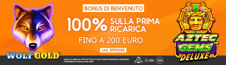 <p>Bonus Casino – Ricevi il 100% della prima ricarica fino a 200€. cod. BPRG200</p>